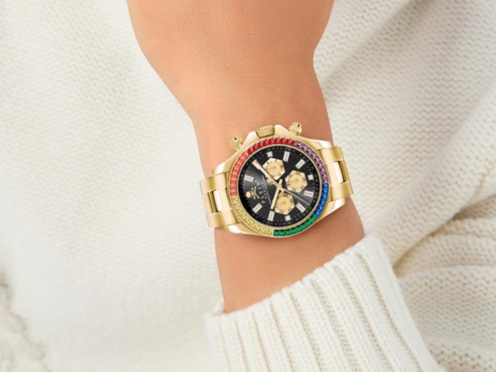 Montre à Quartz Philipp Plein Nobile Chrono, 43 mm, Verre minéral, PWGHA0626
