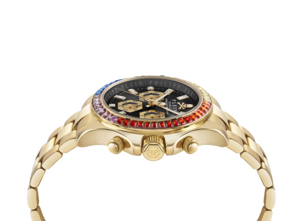 Montre à Quartz Philipp Plein Nobile Chrono, 43 mm, Verre minéral, PWGHA0626