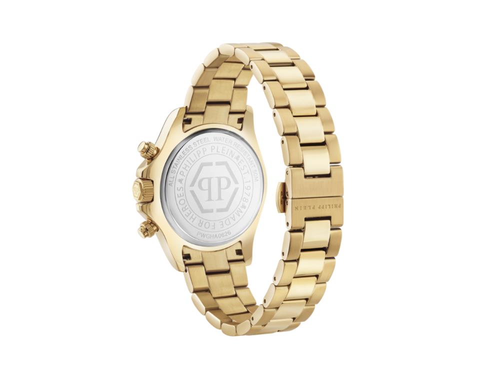 Montre à Quartz Philipp Plein Nobile Chrono, 43 mm, Verre minéral, PWGHA0626
