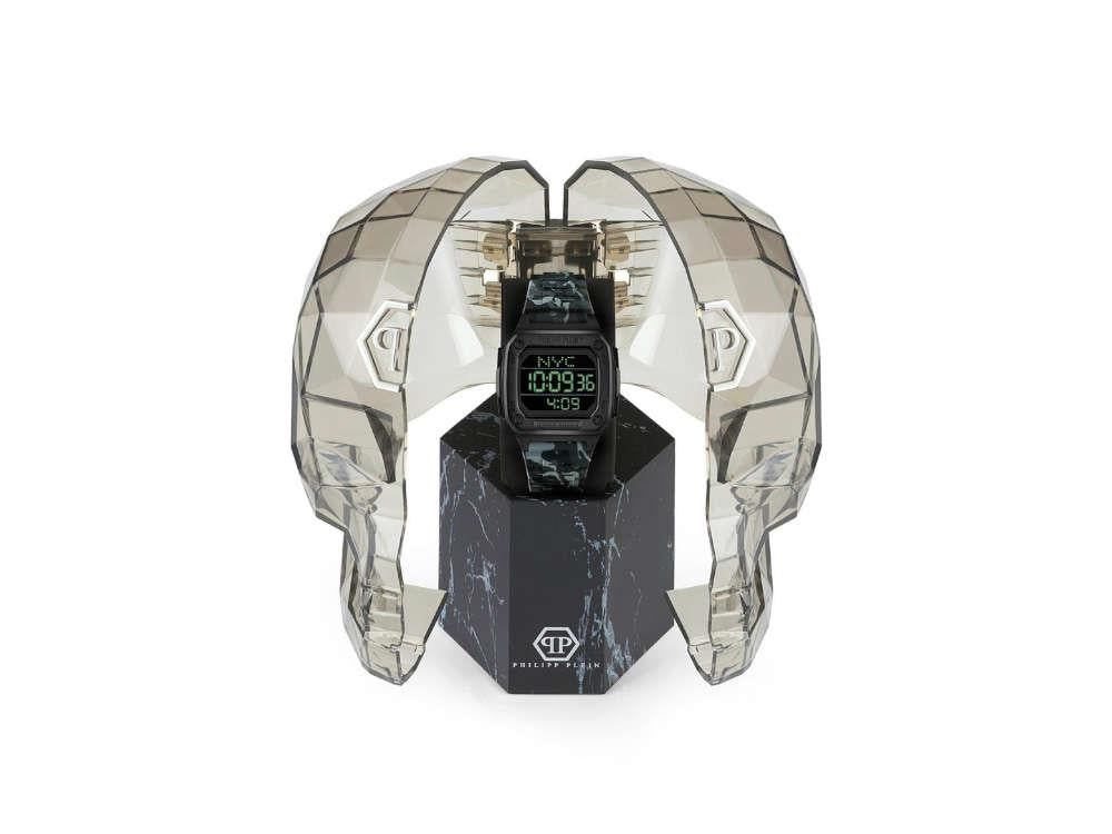 Montre à Quartz Philipp Plein Hyper Shock, Noir, 44 mm, Verre minéral, PWHAA1822