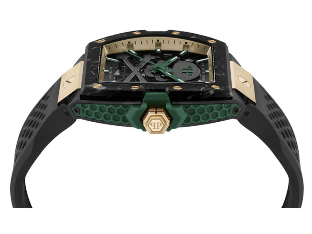 Montre automatique Philipp Plein The Skeleton 2.0, Carbone, 44mm, PWJFA0325