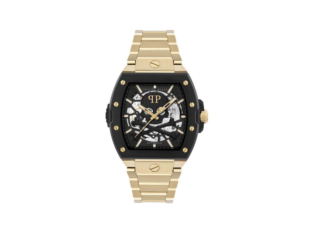 Montre automatique Philipp Plein The Skeleton 2.0, Doré, 44mm, PWJFA0625