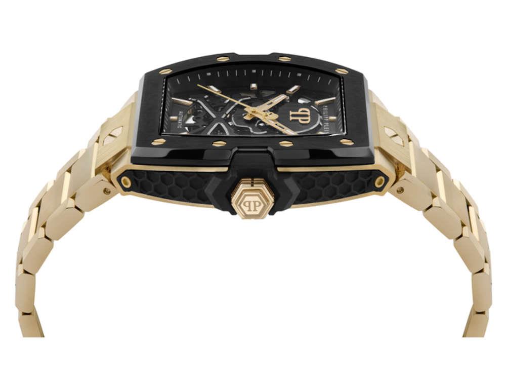 Montre automatique Philipp Plein The Skeleton 2.0, Doré, 44mm, PWJFA0625