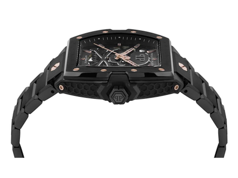Montre automatique Philipp Plein The Skeleton 2.0, PVD, 44mm, PWJFA0725