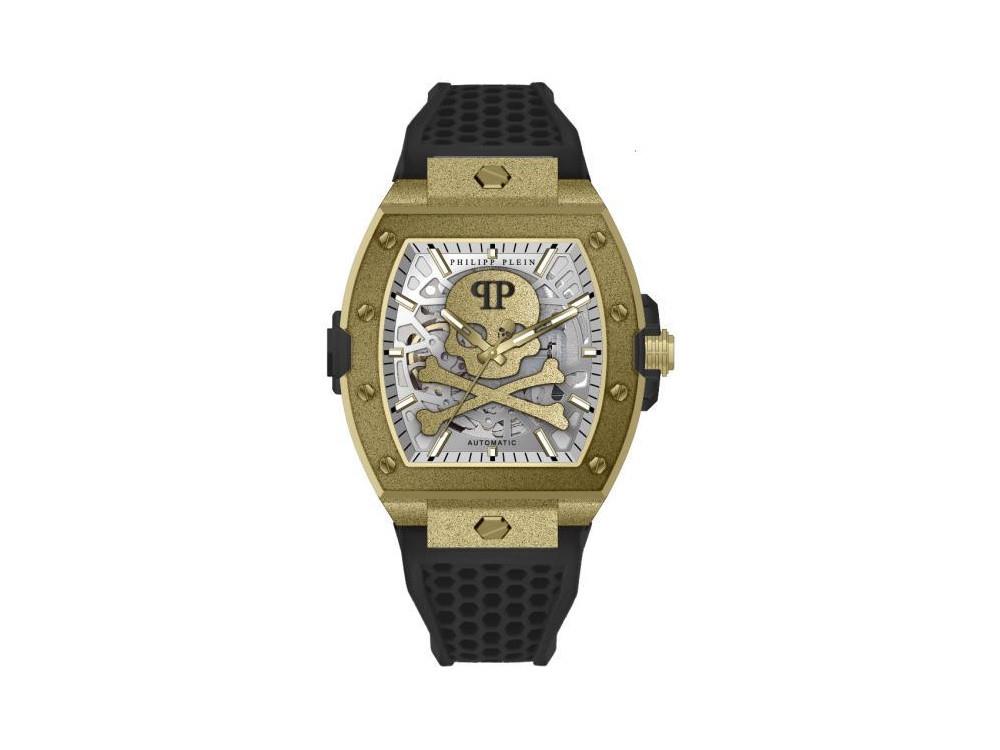 Montre Automatique Philipp Plein The Skeleton Frosted, Doré, 44 mm, PWJFA1025