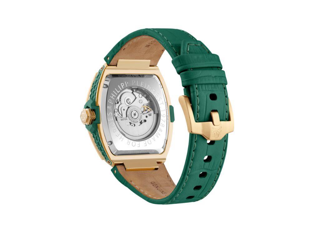 Montre Automatique Philipp Plein The Skeleton Baguetes, Vert, 44 mm, PWJHA0226