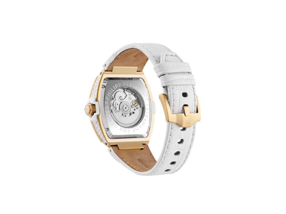 Montre Automatique Philipp Plein The Skeleton Baguettes, Blanc, PWJHA0326