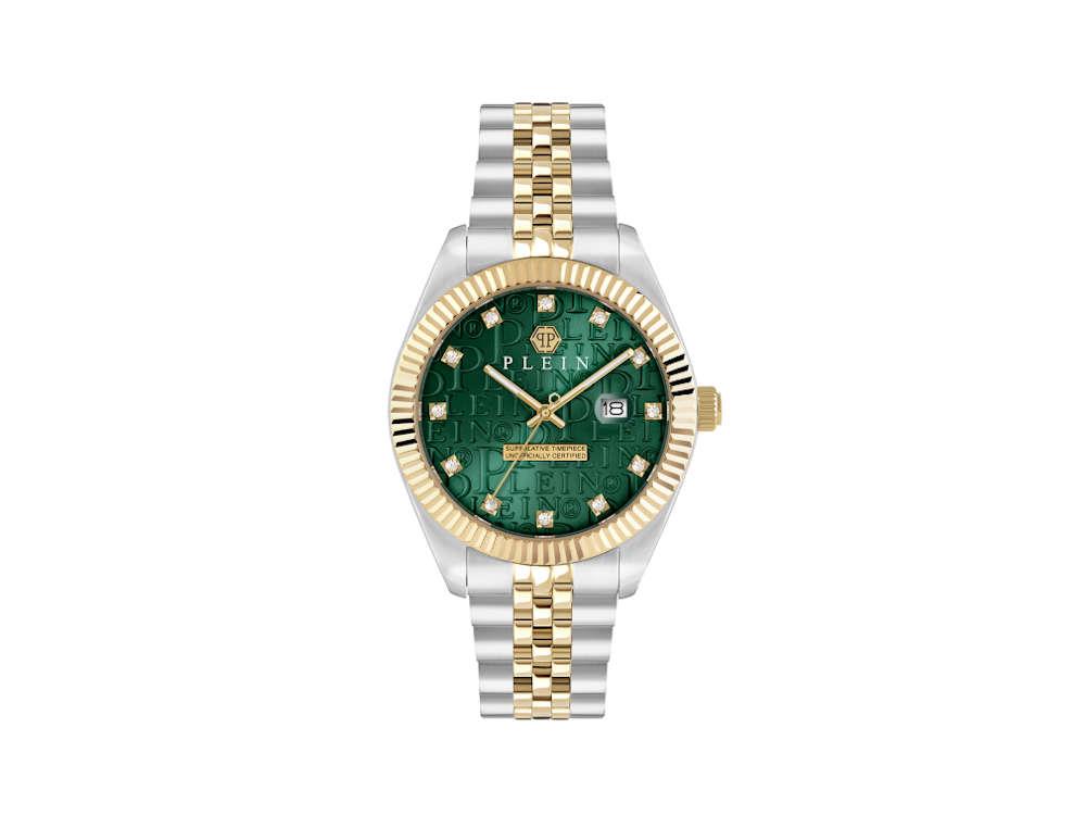 Montre Quartz Philipp Plein Date Superlative, Verte, 41 mm, PWMFA0325