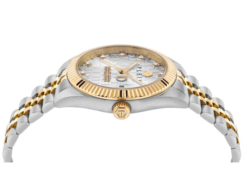 Montre Quartz Philipp Plein Date Superlative, Grise, 41 mm, PWMFA0425