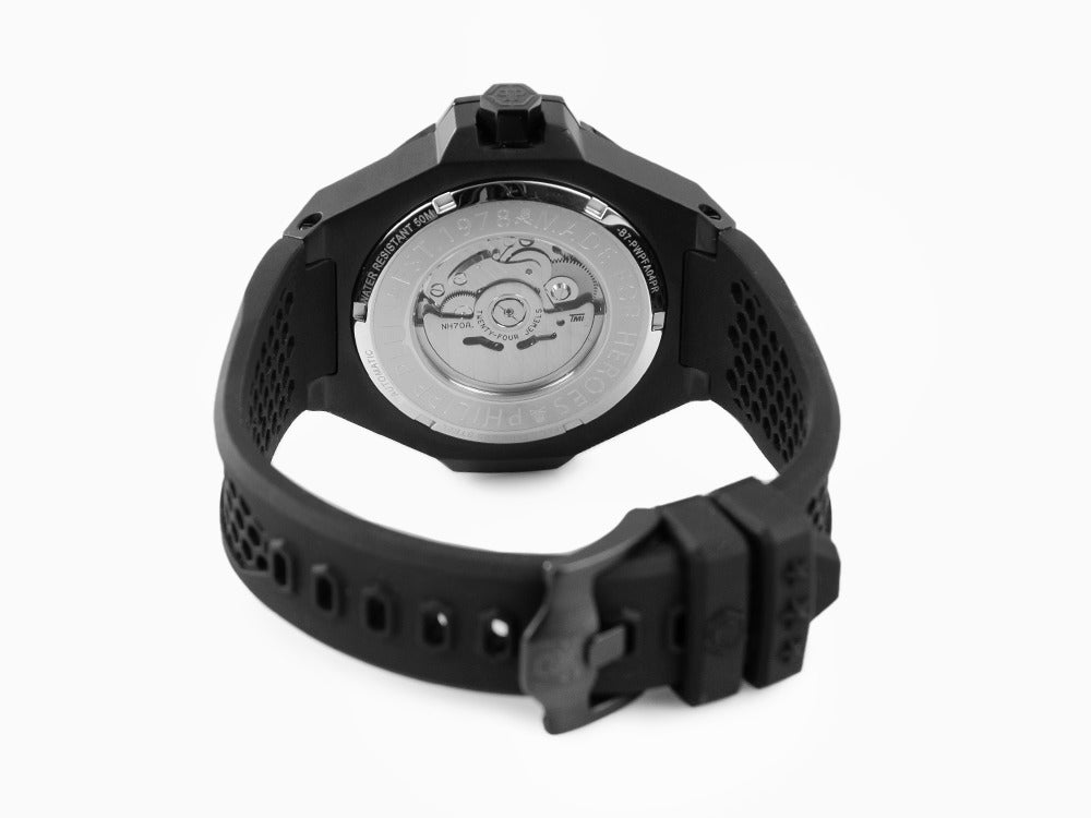 Montre Automatique Philipp Plein Skeleton Royal, PVD, Noir, 46 mm, PWPFA0424