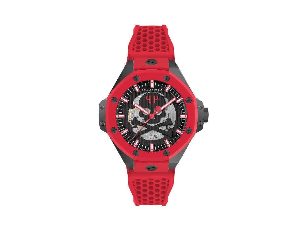 Montre Automatique Philipp Plein Skeleton Royal, PVD, Noir, 46 mm, PWPFA0524