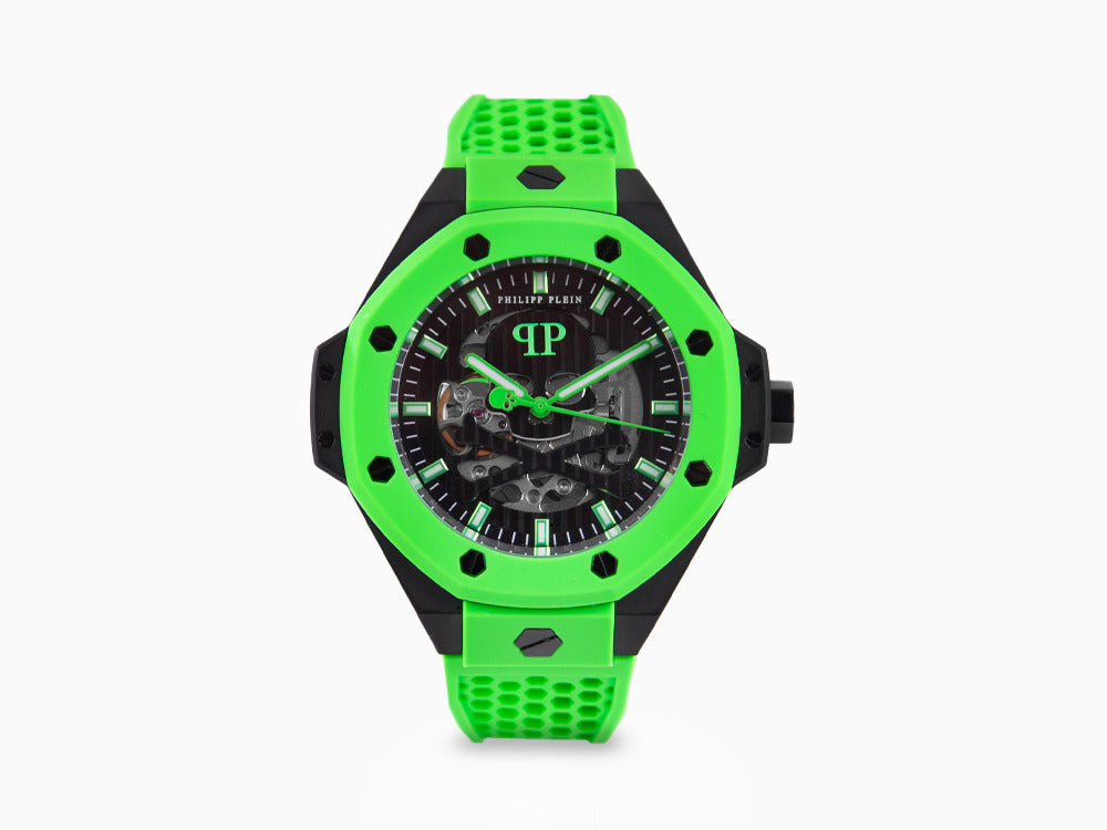 Montre Automatique Philipp Plein Skeleton Royal, PVD, Noir, 46 mm, PWPFA0624