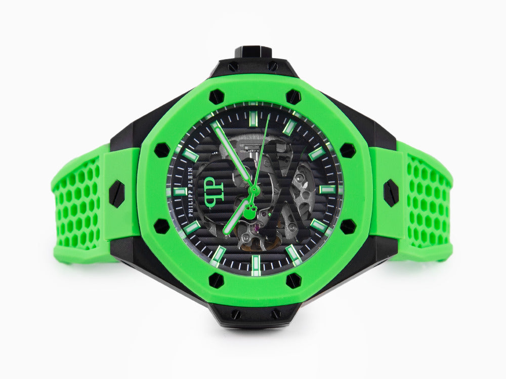 Montre Automatique Philipp Plein Skeleton Royal, PVD, Noir, 46 mm, PWPFA0624