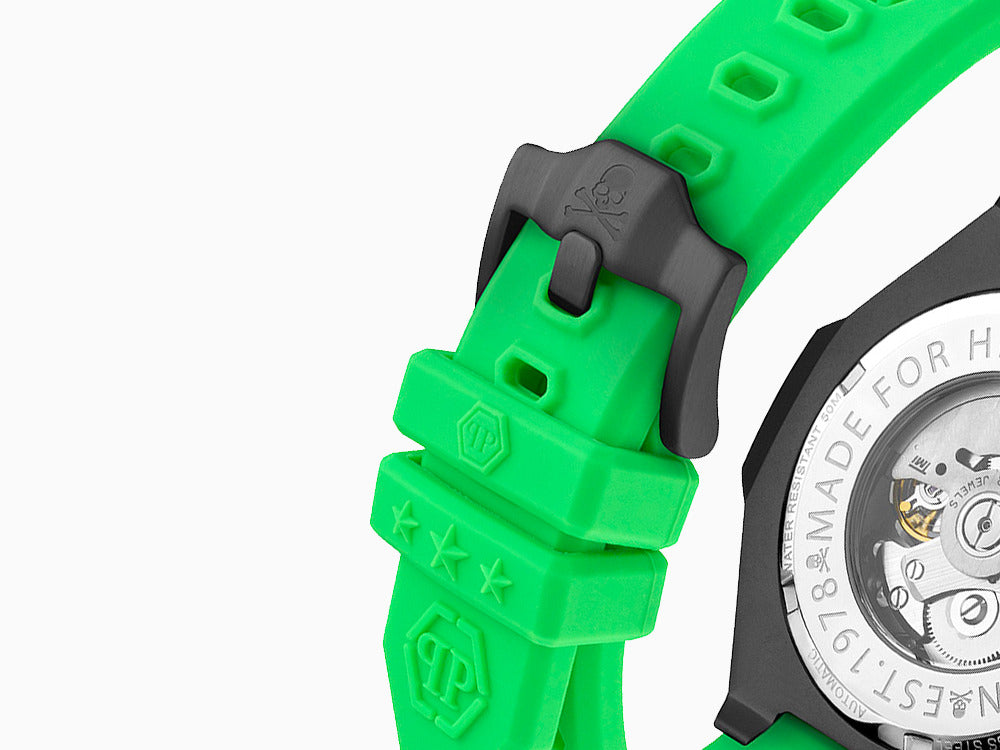 Montre Automatique Philipp Plein Skeleton Royal, PVD, Noir, 46 mm, PWPFA0624