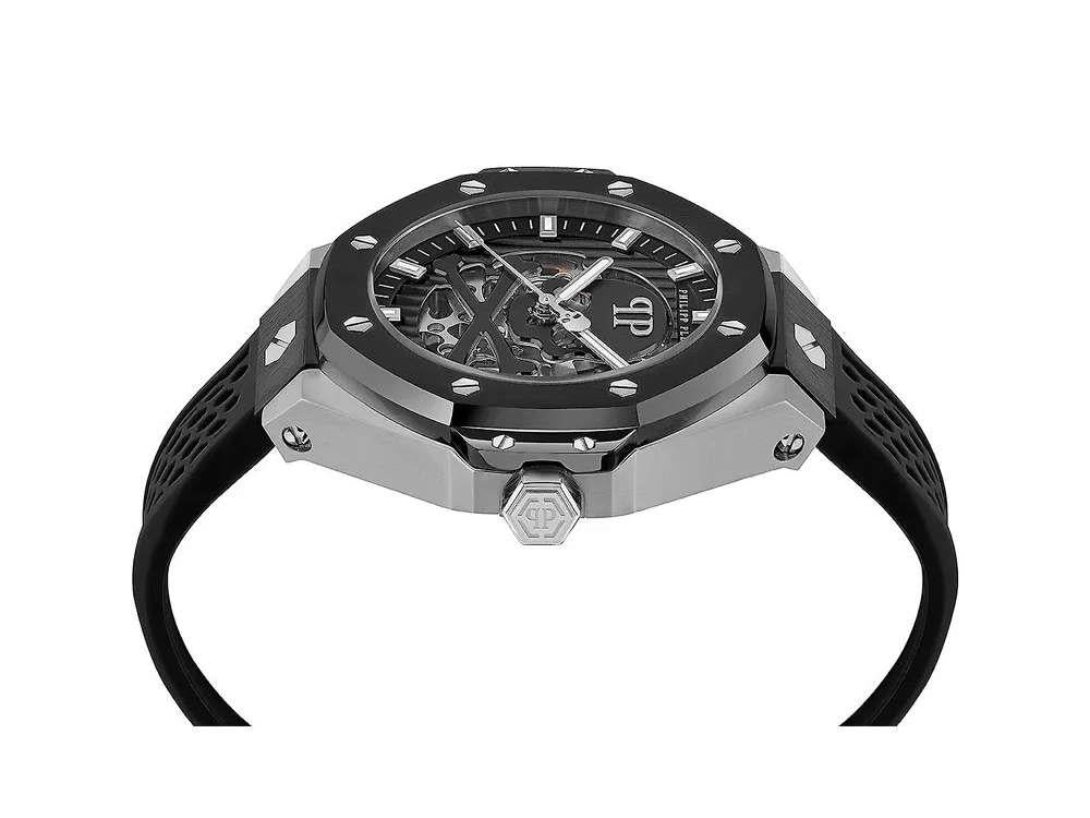 Montre Automatique Philipp Plein Skeleton Royal, Noir, 46 mm, PWPFA0824