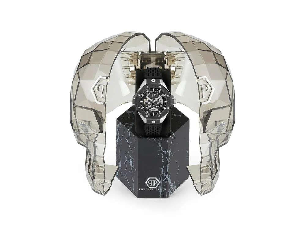 Montre Automatique Philipp Plein Skeleton Royal, Noir, 46 mm, PWPFA0824