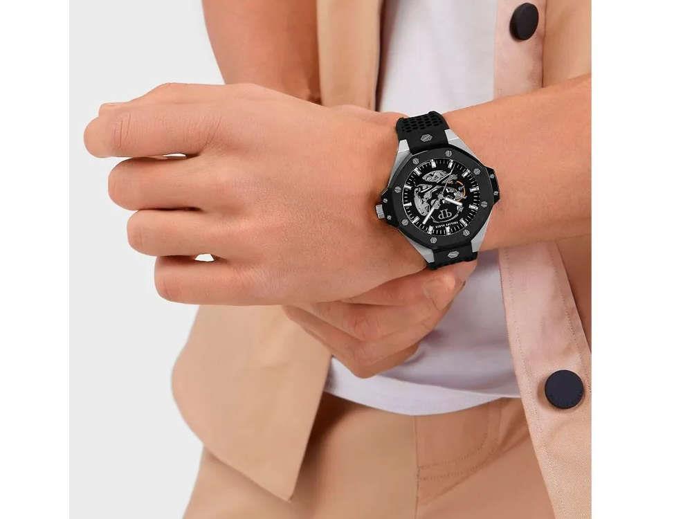 Montre Automatique Philipp Plein Skeleton Royal, Noir, 46 mm, PWPFA0824