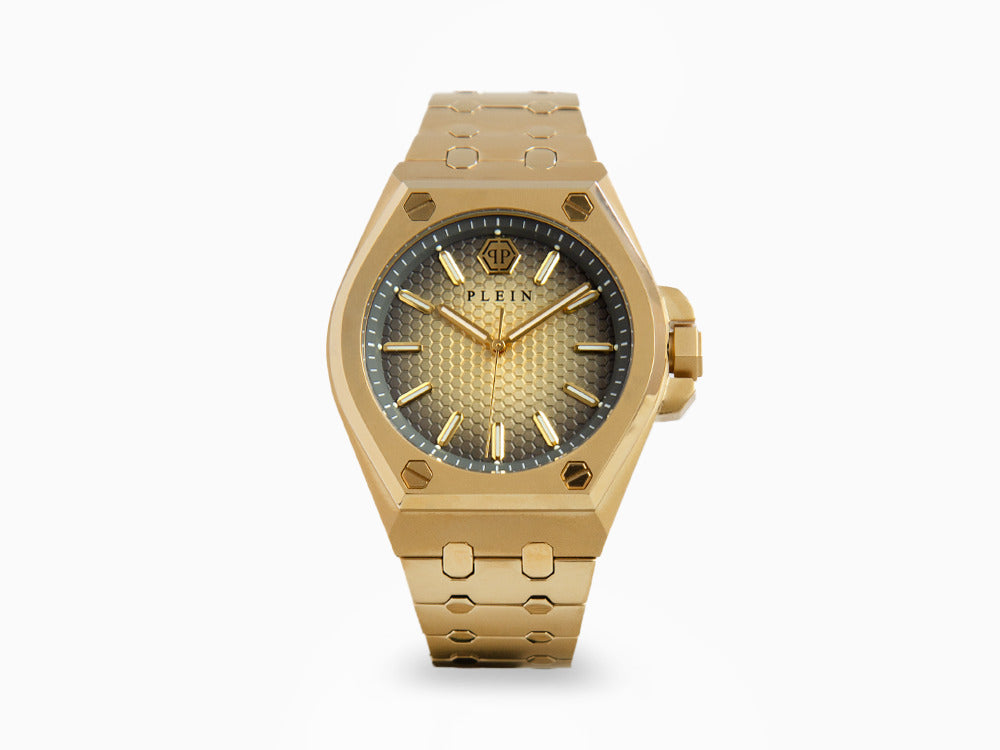 Montre à Quartz Philipp Plein Extreme Gent, PVD Or, Marron, 43 mm, PWPMA0324