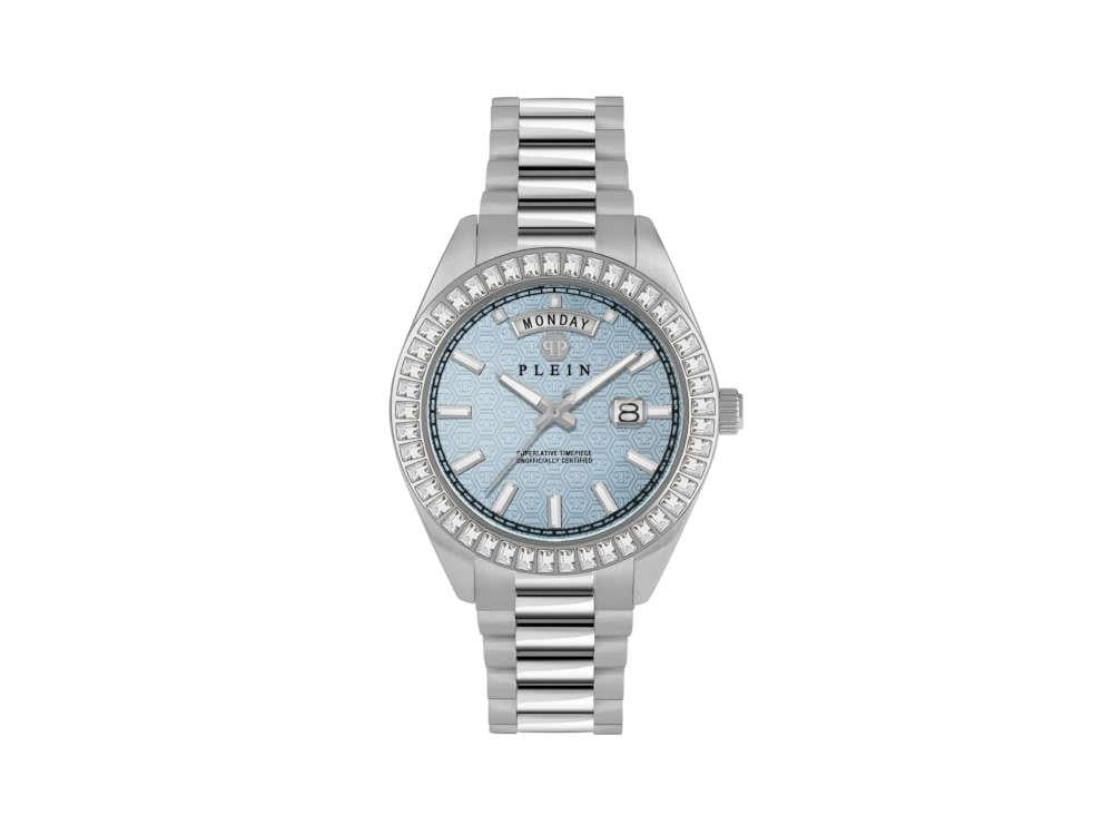 Montre à Quartz Philipp Plein Date Superlative, Bleu, 42 mm, PWPNA0524