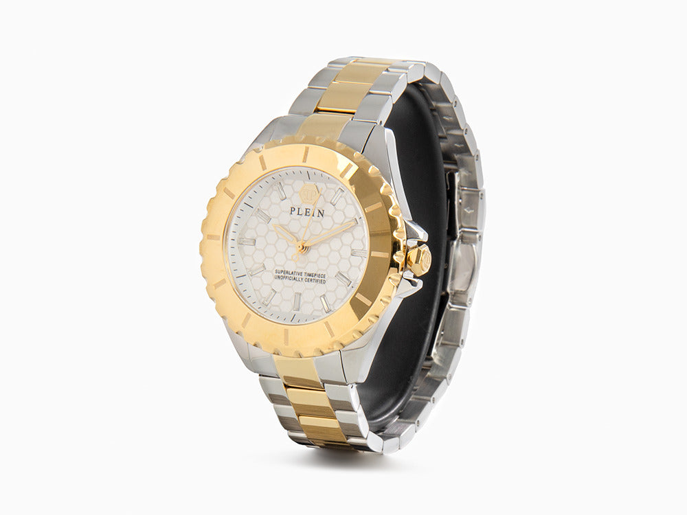 Montre à Quartz Philipp Plein Heaven, PVD Or, 38 mm, Verre minéral, PWPOA0424