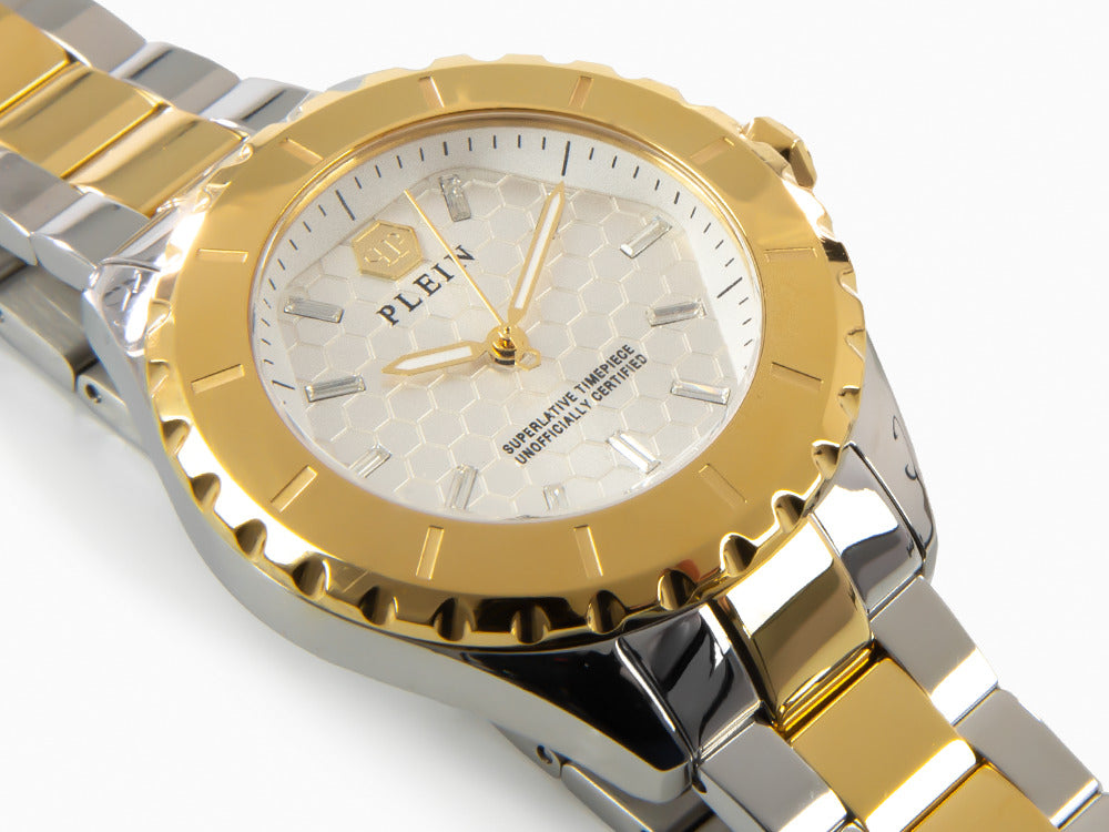 Montre à Quartz Philipp Plein Heaven, PVD Or, 38 mm, Verre minéral, PWPOA0424