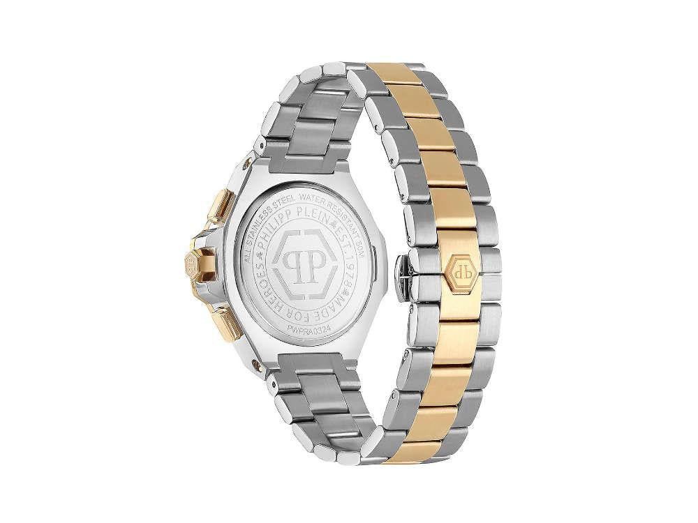 Montre à Quartz Philipp Plein Chrono Royal, PVD Or, Vert, 46 mm, PWPRA0324