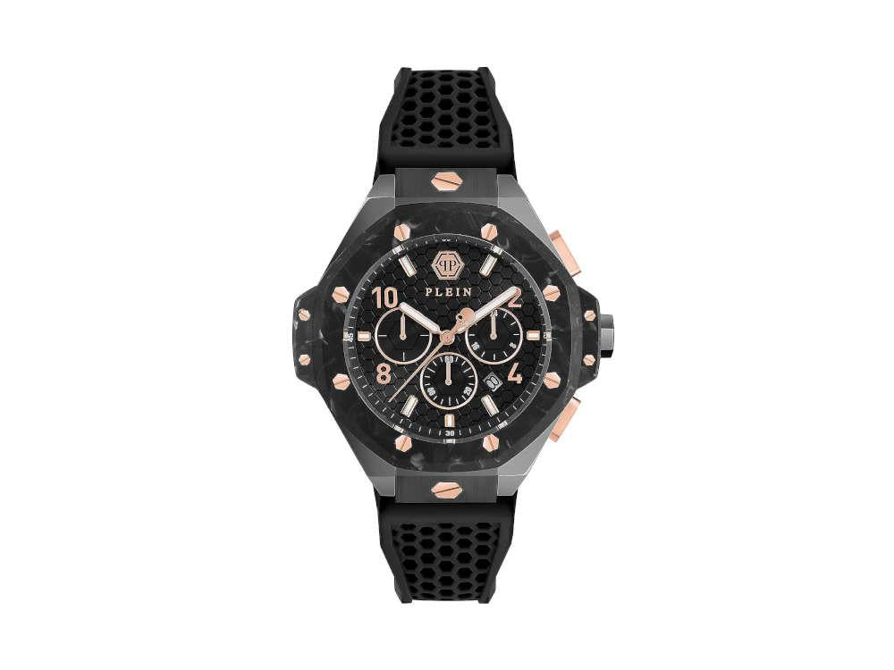 Montre à Quartz Philipp Plein Chrono Royal, PVD, Noir, 46 mm, PWPRA0524
