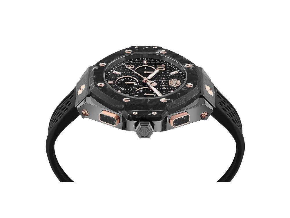 Montre à Quartz Philipp Plein Chrono Royal, PVD, Noir, 46 mm, PWPRA0524