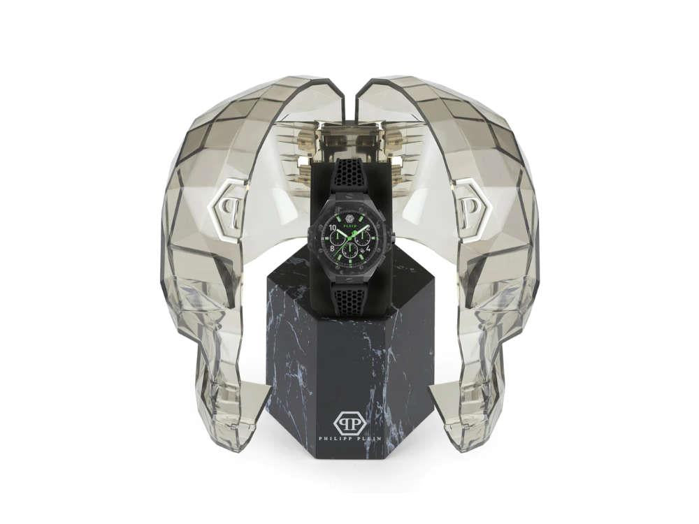 Montre à Quartz Philipp Plein Chrono Royal, PVD, Noir, 46 mm, PWPRA0624