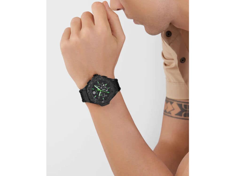 Montre à Quartz Philipp Plein Chrono Royal, PVD, Noir, 46 mm, PWPRA0624