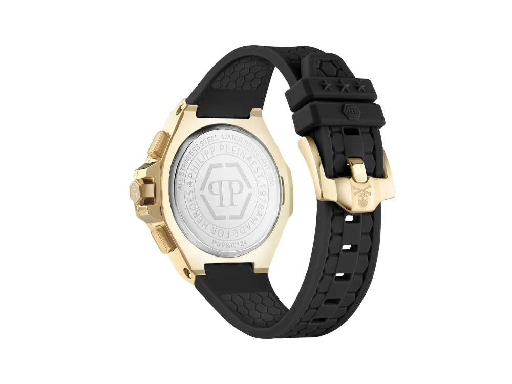 Montre à Quartz Philipp Plein Plein Chrono Royal, PVD Or, Noir, 42 mm, PWPSA0124