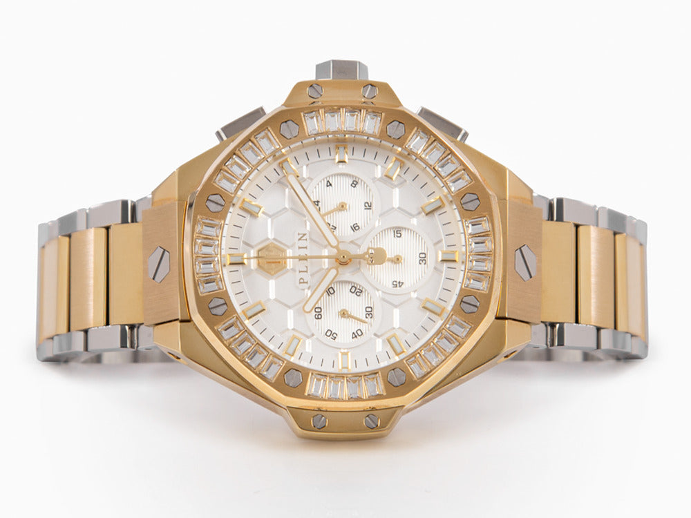 Montre à Quartz Philipp Plein Plein Chrono Royal, PVD Or, 42 mm, PWPSA0324