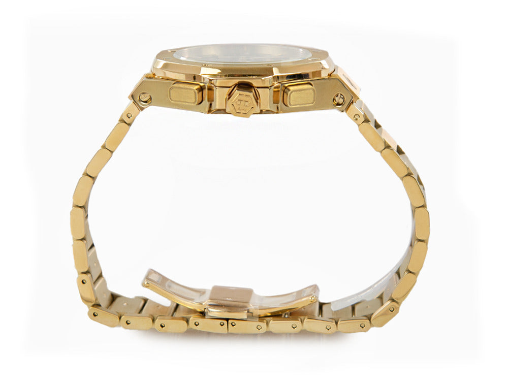 Montre à Quartz Philipp Plein Plein Chrono Royal, PVD Or, Noir, 42 mm, PWPSA0424