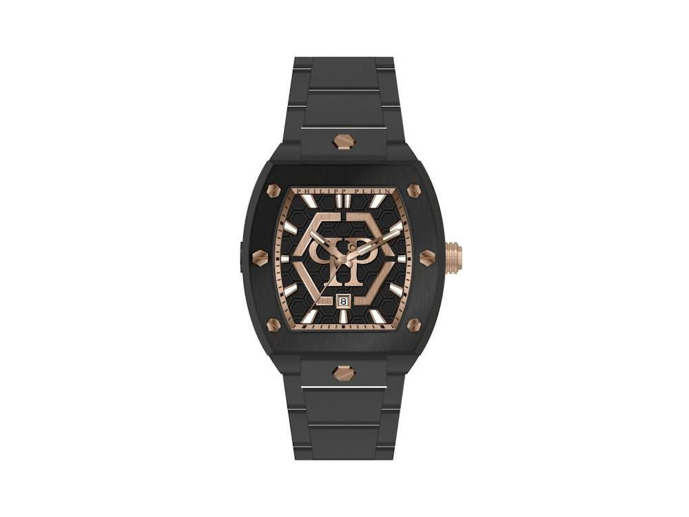 Montre à Quartz Philipp Plein The Hexagon Phantom, Noir, 44 mm, PWPUA1025