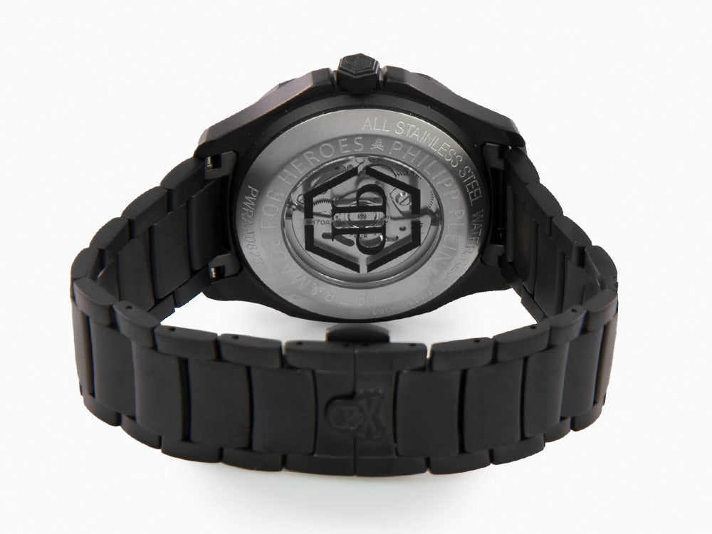 Montre Automatique Philipp Plein Plein Philipp 42 mm, PVD, Noir, PWRAA0823