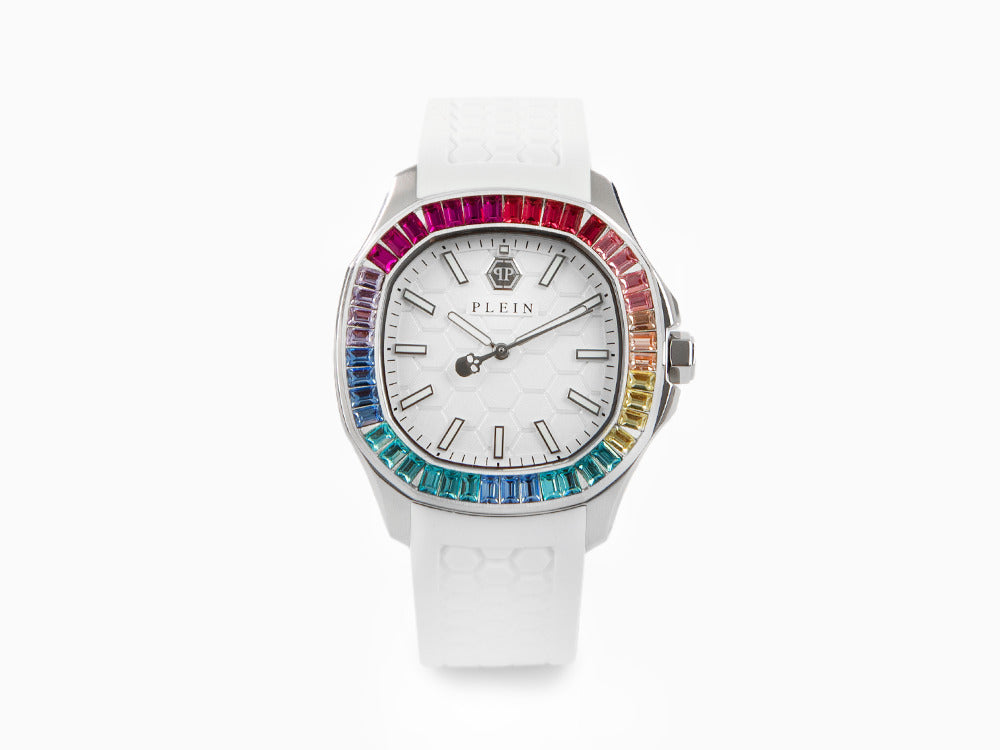 Montre à Quartz Philipp Plein Lady, Blanc, 38 mm, Verre minéral, PWTAA0223