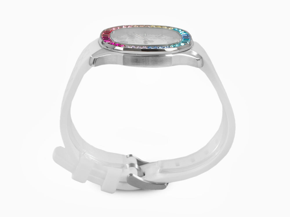 Montre à Quartz Philipp Plein Lady, Blanc, 38 mm, Verre minéral, PWTAA0223