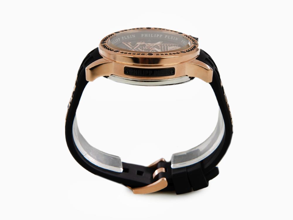 Montre Automatique Philipp Plein Rich, PVD Or, Noir, 46 mm, PWUAA0323