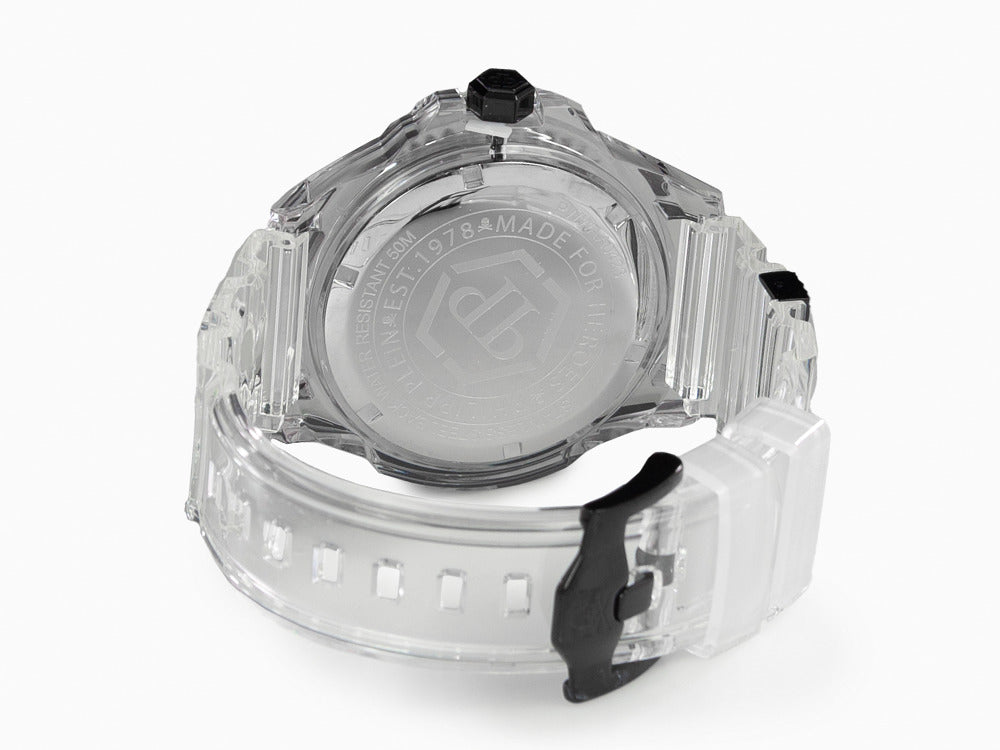 Montre à Quartz Philipp Plein The Skull Synthetic, Noir, 44 mm,PWWAA0423