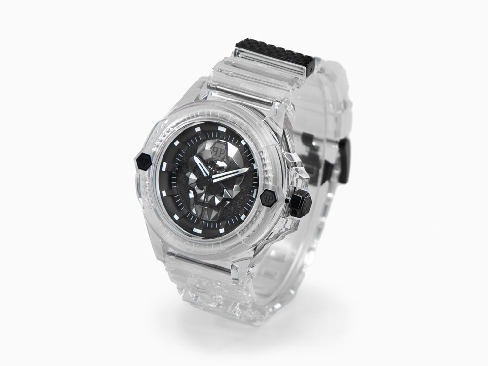 Montre à Quartz Philipp Plein The Skull Synthetic, Noir, 44 mm,PWWAA0423