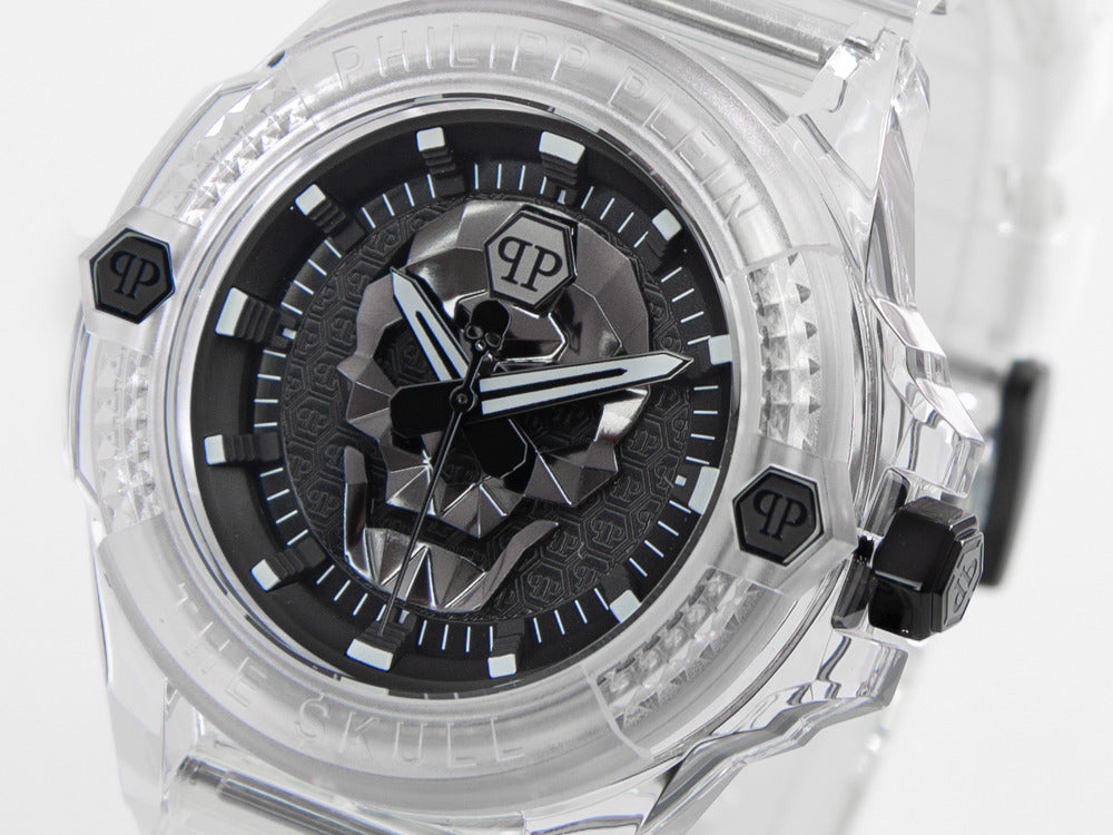 Montre à Quartz Philipp Plein The Skull Synthetic, Noir, 44 mm,PWWAA0423