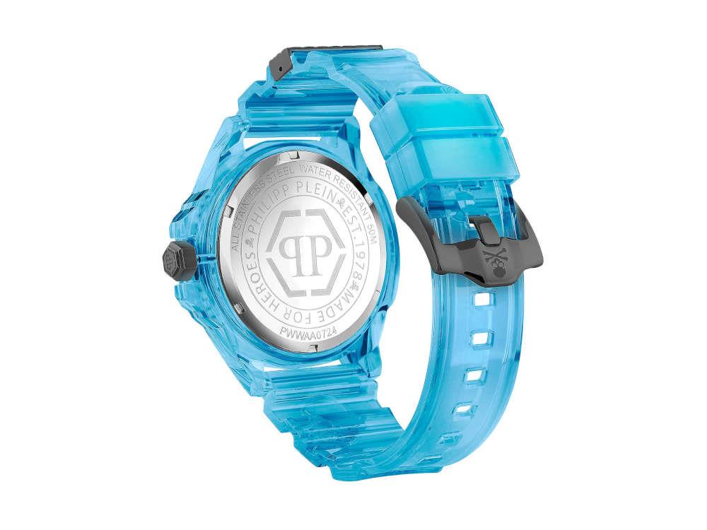 Montre à Quartz Philipp Plein The Skull Scuba Duba, PVD, Noir, 44 mm, PWWAA0724