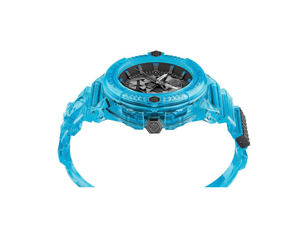 Montre à Quartz Philipp Plein The Skull Scuba Duba, PVD, Noir, 44 mm, PWWAA0724