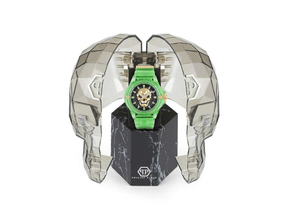 Montre à Quartz Philipp Plein The Skull Scuba Duba, PVD, Noir, 44 mm, PWWAA0924