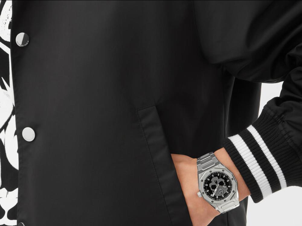 Montre à Quartz Philipp Plein Plein Deluxe, Noir, 44 mm,  PWWGA0126