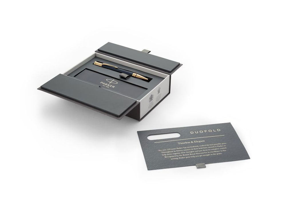 Stylo Bille Parker Duofold, Laque, Attributs Or, Bleu, 1931373