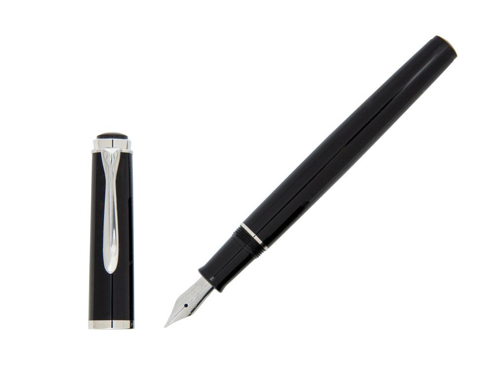 Stylo Plume Pelikan Classic P205, Noir, Attributs chromés, 930859