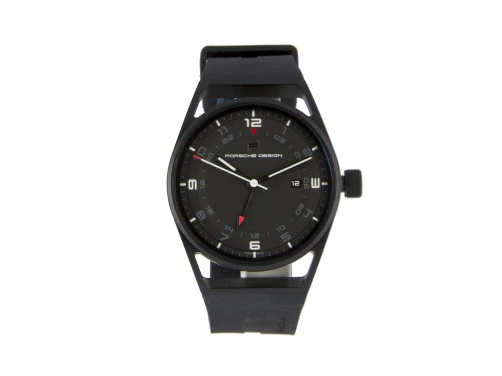 Montre Automatique Porsche Design 1919 Globetimer, Titane, Noir & Caoutchouc
