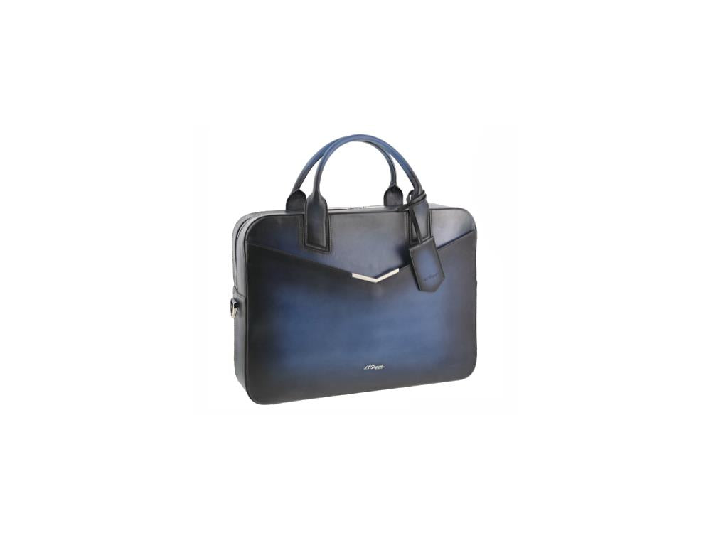 Porte documents S.T. Dupont Le Grand Atelier, Cuir, Bleu, 191365