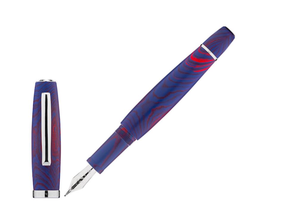 Stylo Plume Scribo La Dotta Paradisus, 14K, Bleu, DOTFP25PL1403